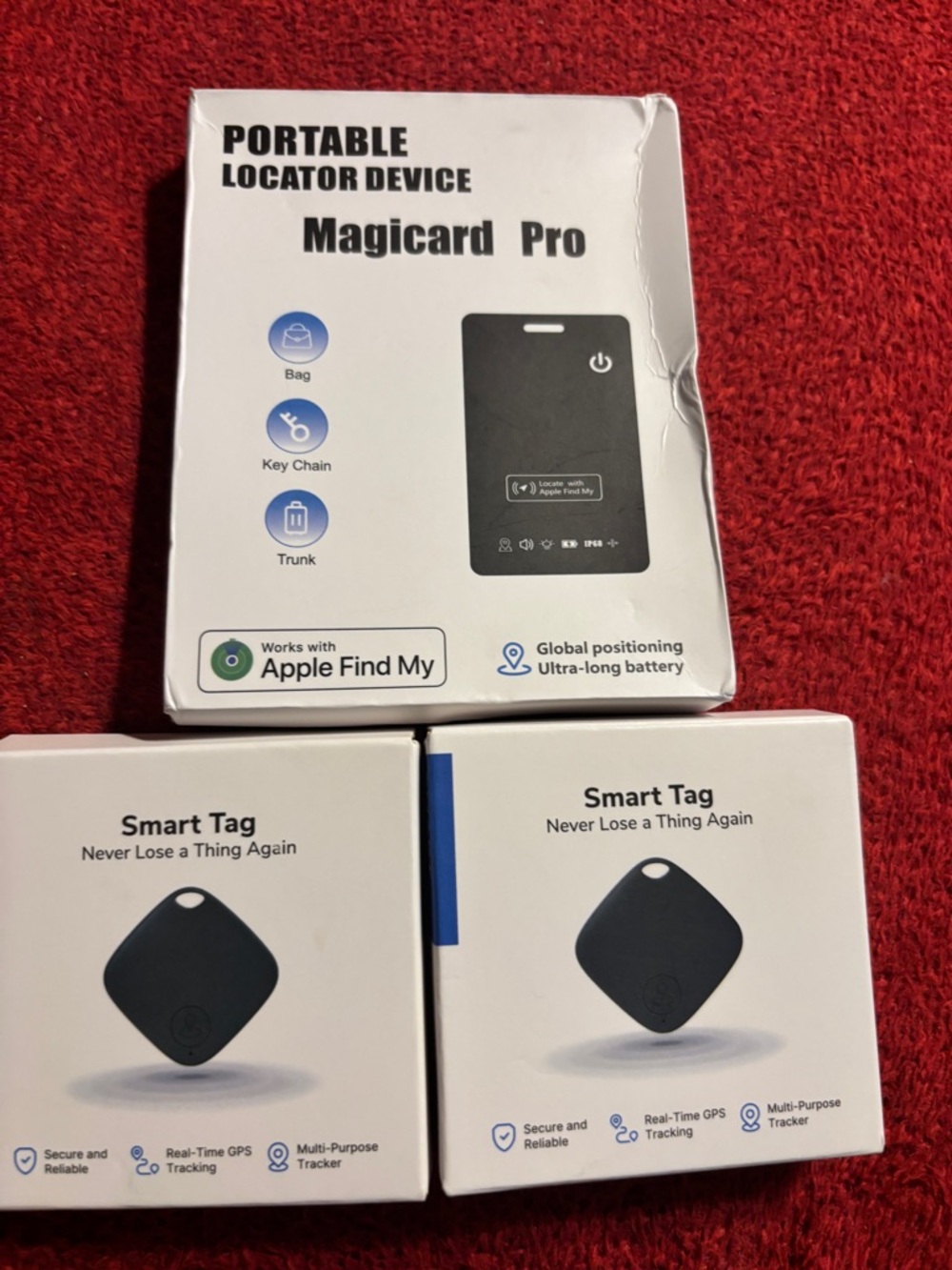 Magicard Pro Portable Locator Device + 2 Smart Tag Trackers - Black New